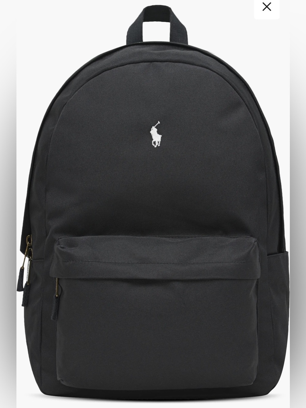 Polo by Ralph Lauren Black Backpack with White Pony Logo